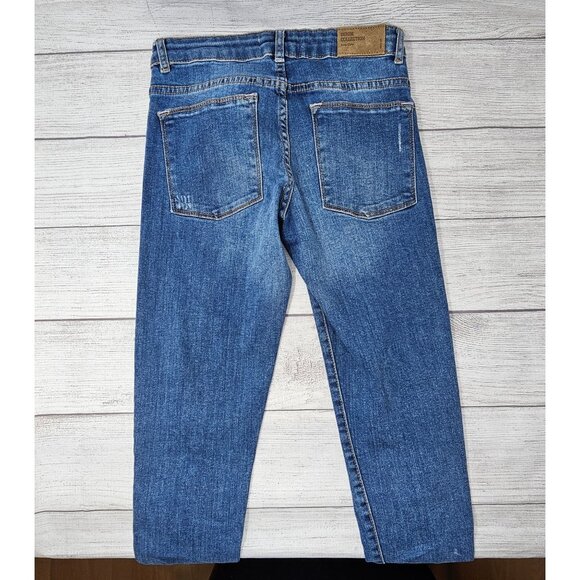 ZARA Girls Patch Boyfriend Jeans‎ Size USA 11/12 - Picture 4 of 7